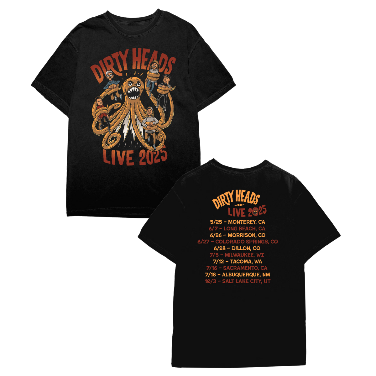 Live 2025 Tour Tee – Dirty Heads Store