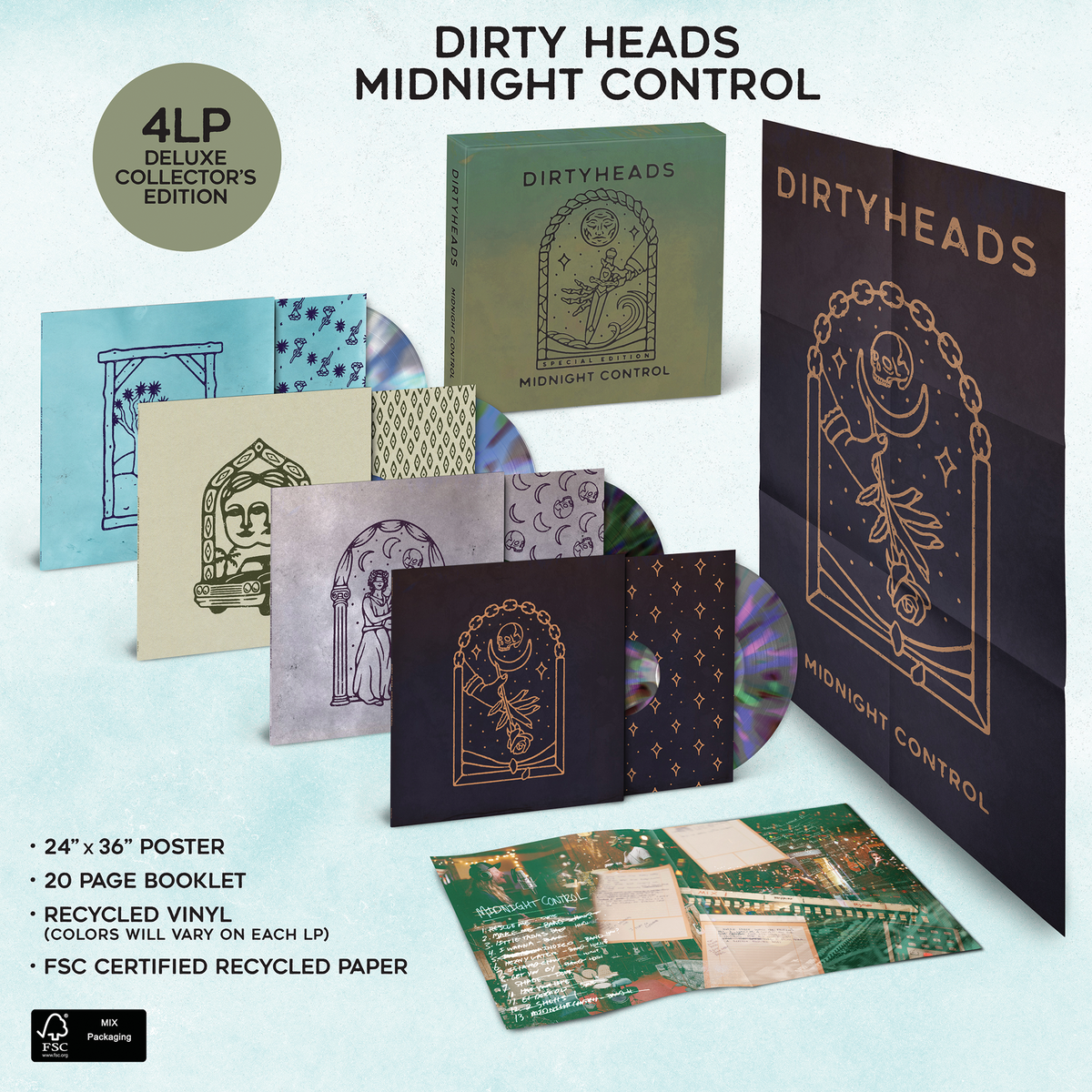 Midnight Control: Deluxe Vinyl Boxset – Dirty Heads Store