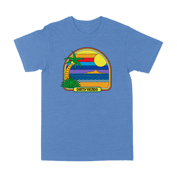 Retro Beach Blue T-Shirt