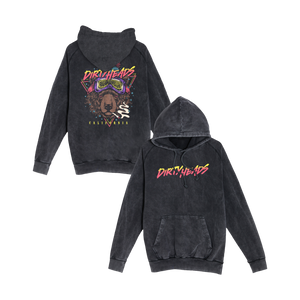 Shred Bear Vintage Black Hoodie