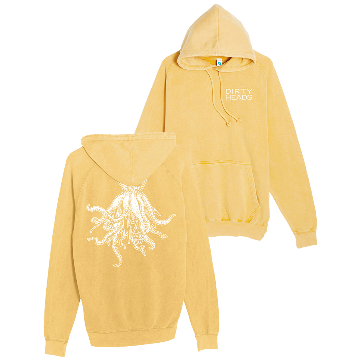 Classic Octopus Hoodie - Vintage Mustard