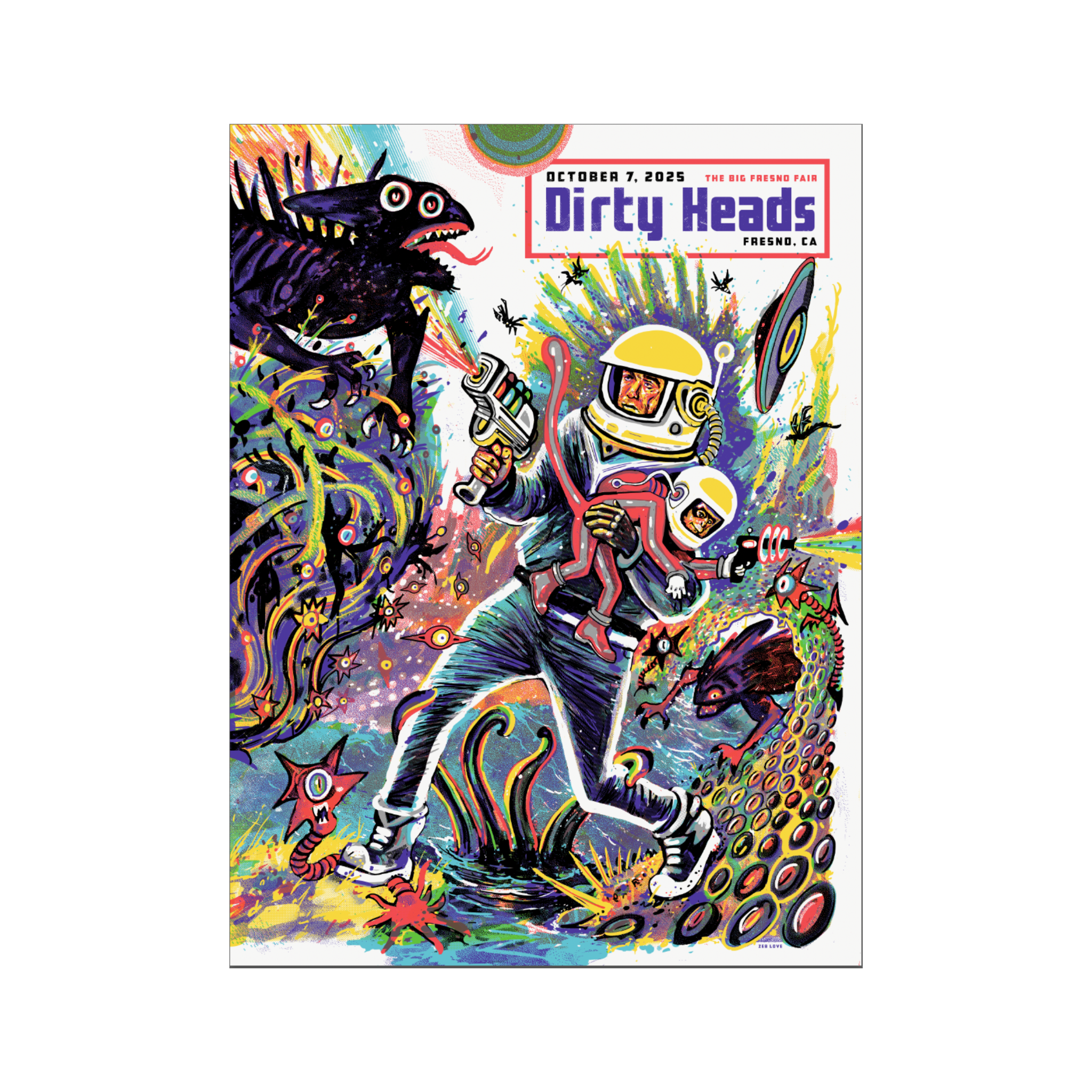 Fresno, CA 10/7/25 Poster by Zeb Love
