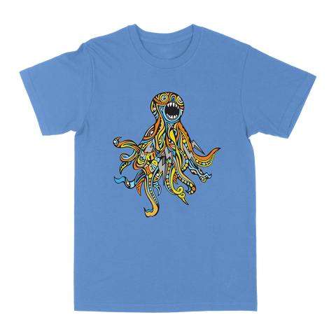 DH x Danny Steinman - Octopus Unisex Tee - Columbia Blue